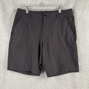 Lululemon Commission Shorts Men’s Size 32 Classic Fit 9” Inseam Black Stretch